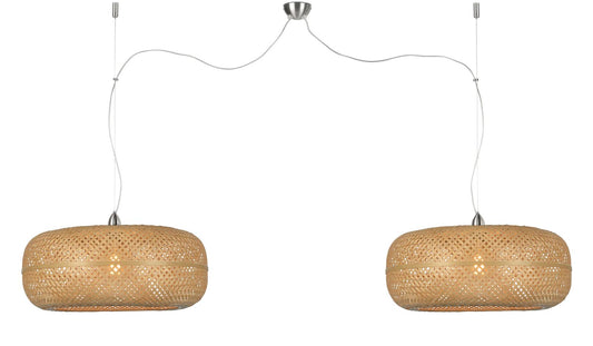 Good&Mojo I Hängeleuchte I PALAWAN I Farbe: Natur I Schirm: Ø60 x 25