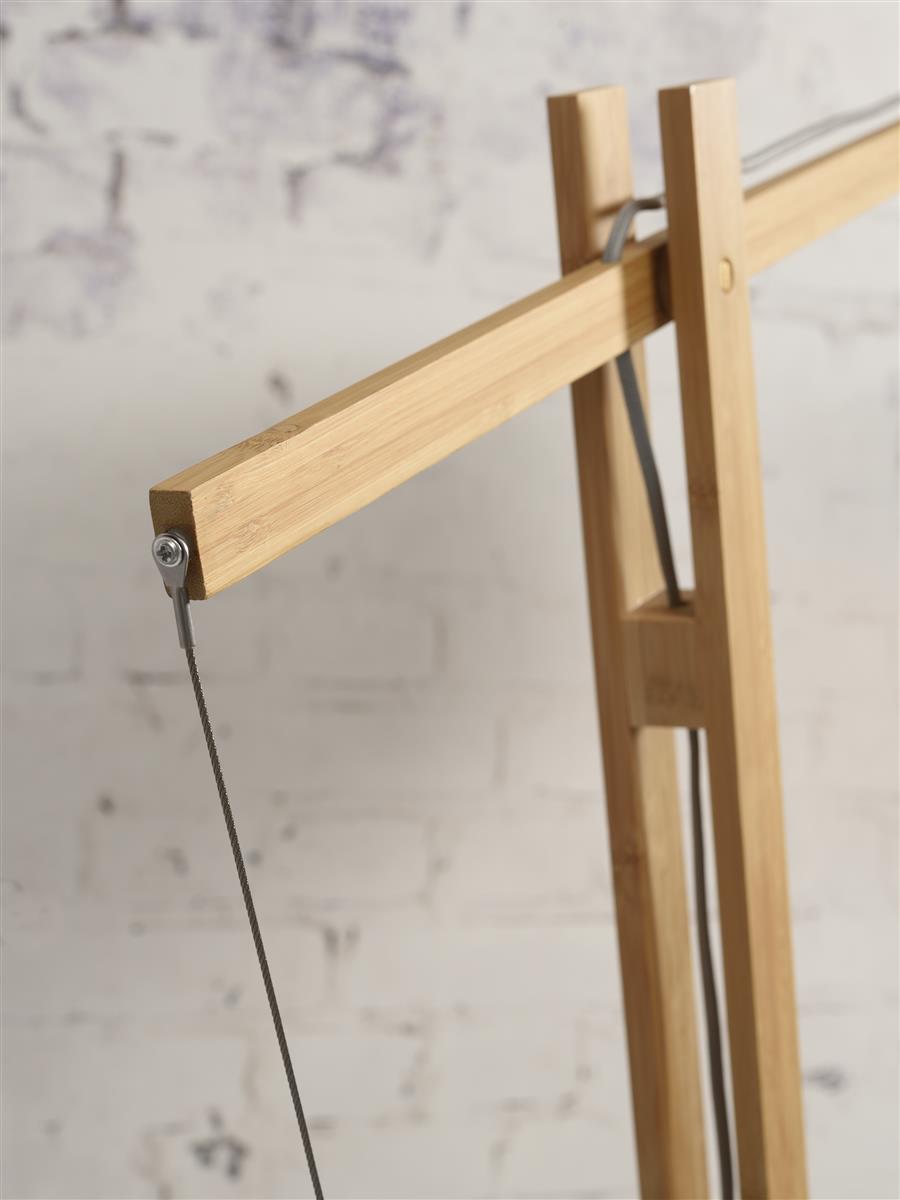 Good&Mojo I Stehleuchte I MONTBLANC I Farbe: Dunkelgrau I Schirm: Ø60 x 30