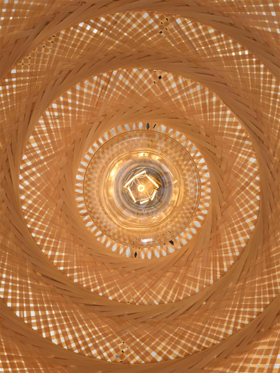 Good&Mojo I Hängeleuchte I PALAWAN I Farbe: Natur I Schirm: Ø60 x 25