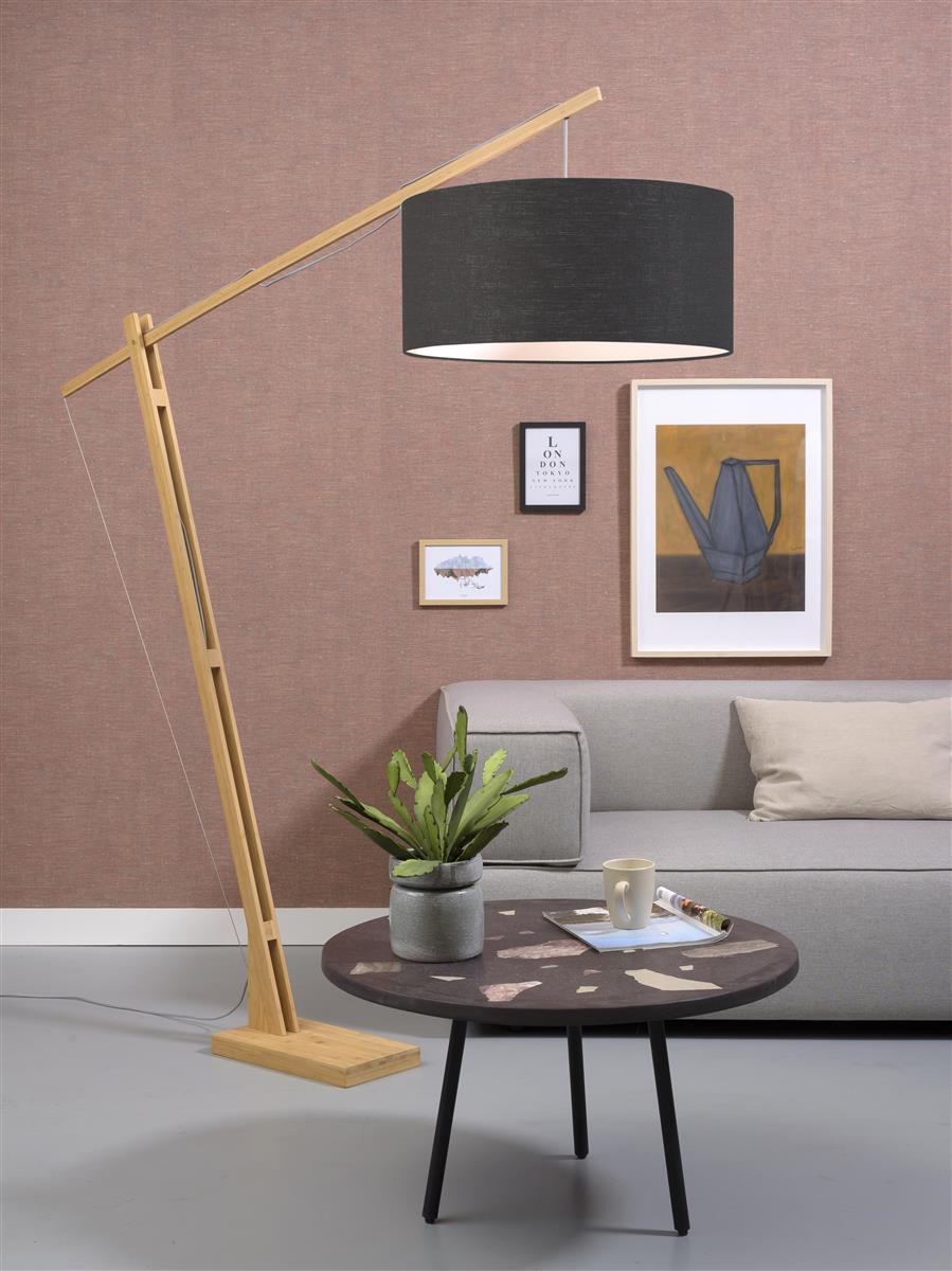 Good&Mojo I Stehleuchte I MONTBLANC I Farbe: Dunkelgrau I Schirm: Ø60 x 30