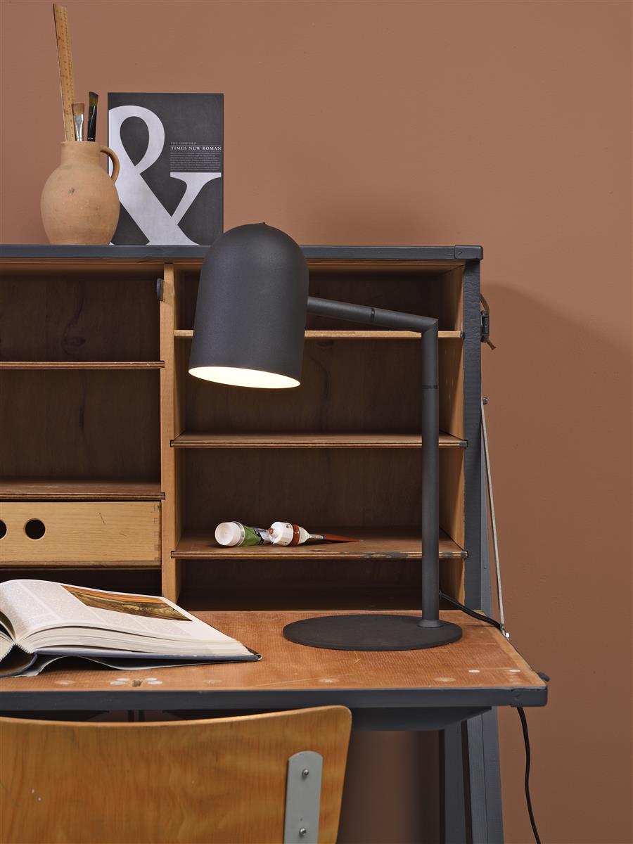 it's about RoMi I Tischleuchte I MARSEILLE I Farbe: Schwarz I Schirm: Ø12 x 17