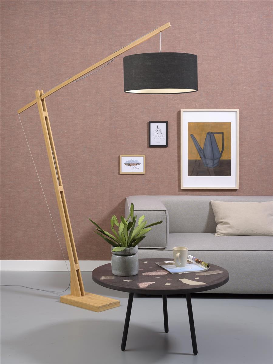 Good&Mojo I Stehleuchte I MONTBLANC I Farbe: Dunkelgrau I Schirm: Ø47 x 23