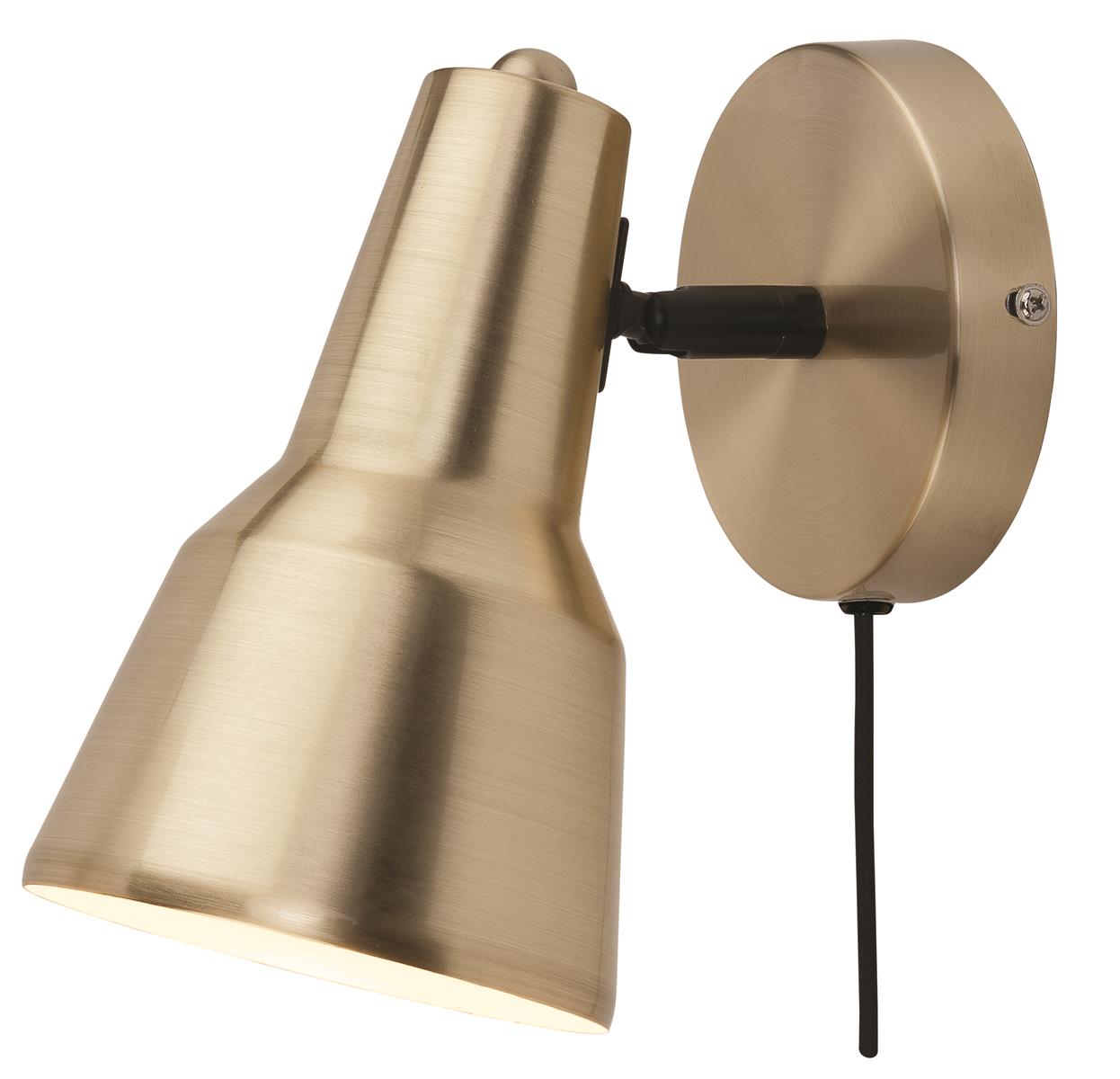 it's about RoMi I Wandleuchte I VALENCIA I Farbe: Gold I Schirm: Ø12,5 x 20