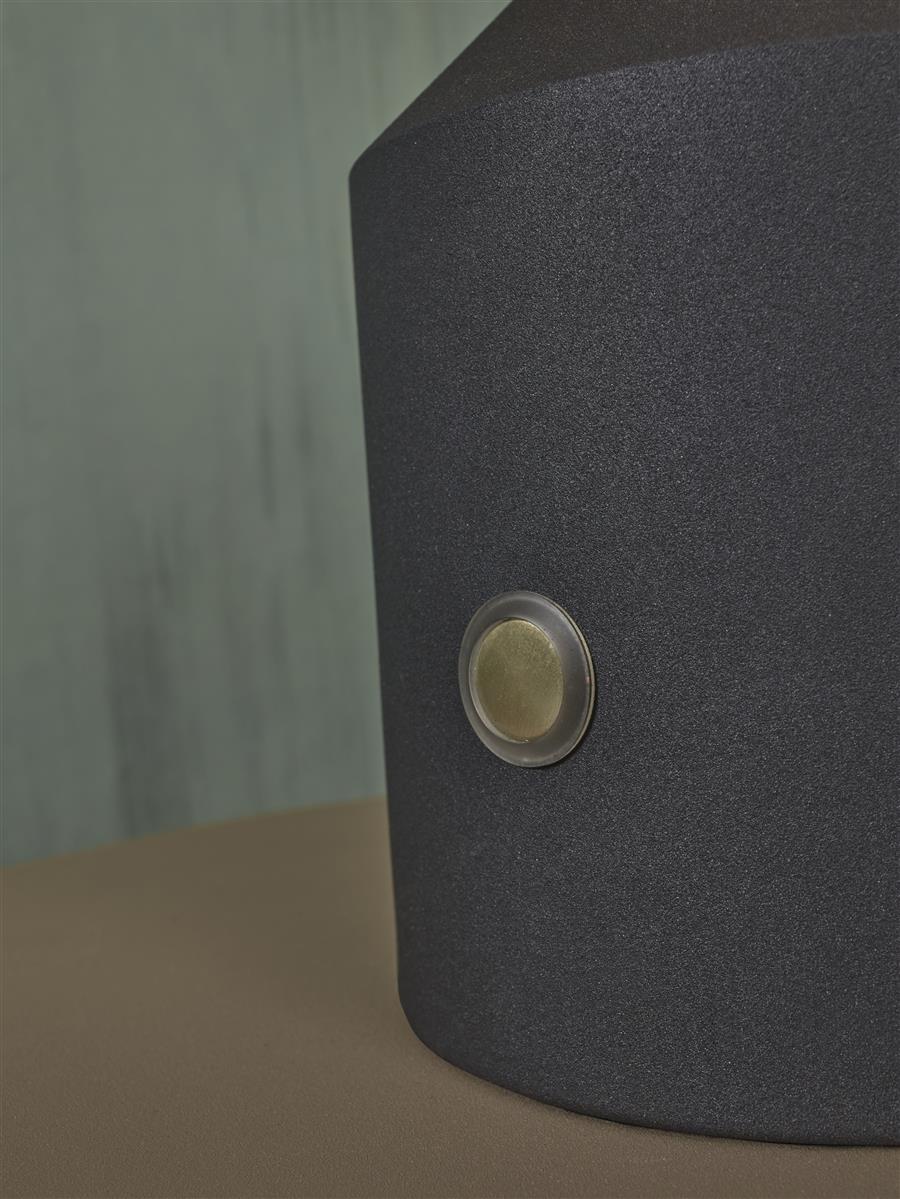 it's about RoMi I Tischleuchte I PORTO I Farbe: Schwarz I Schirm: Ø25 x 9