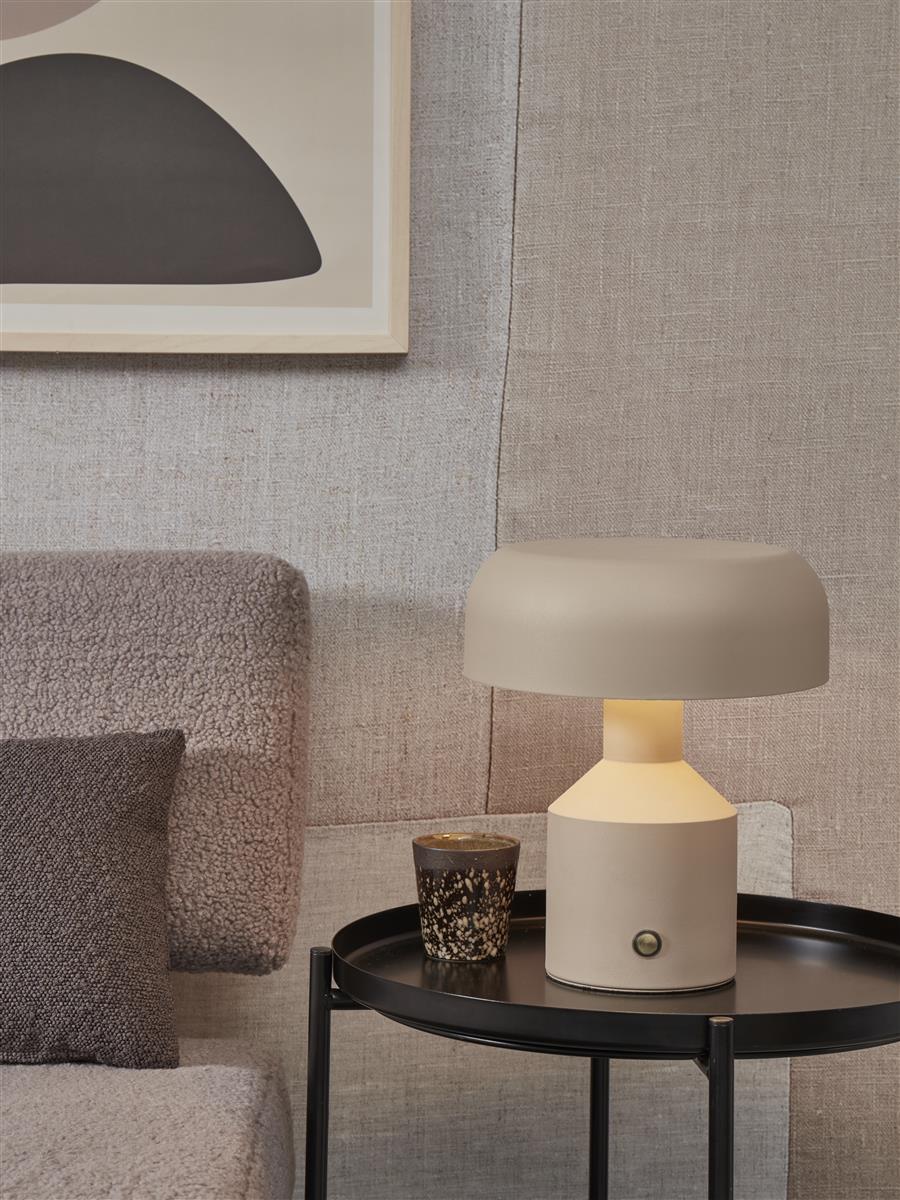 it's about RoMi I Tischleuchte I PORTO I Farbe: Sand I Schirm: Ø25 x 9