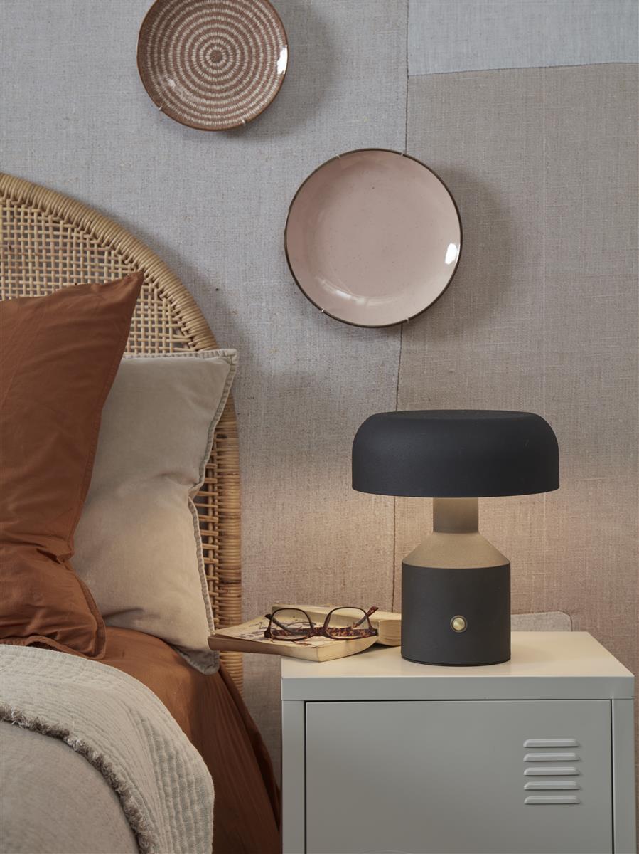 it's about RoMi I Tischleuchte I PORTO I Farbe: Schwarz I Schirm: Ø25 x 9