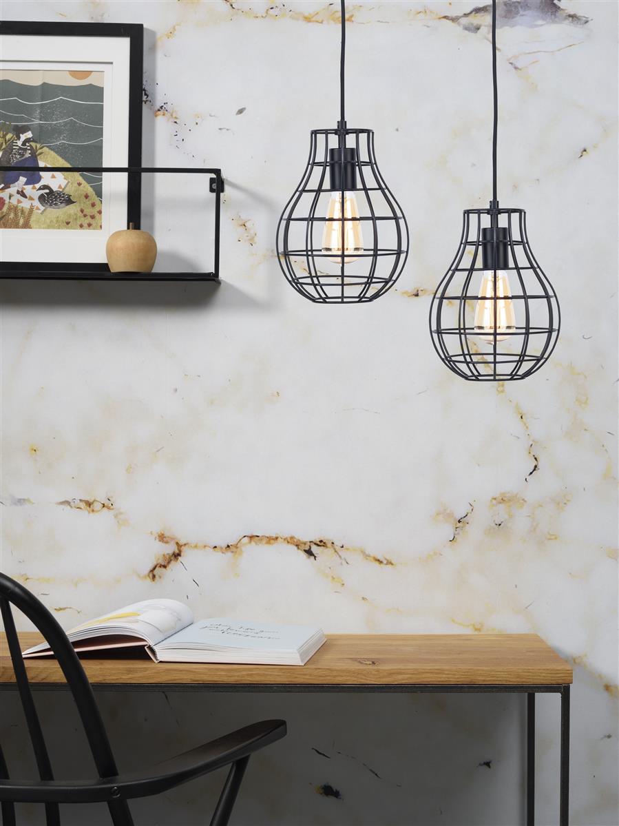 it's about RoMi I Hängeleuchte I PITTSBURGH I Farbe: Schwarz I Schirm: Ø20 x 26