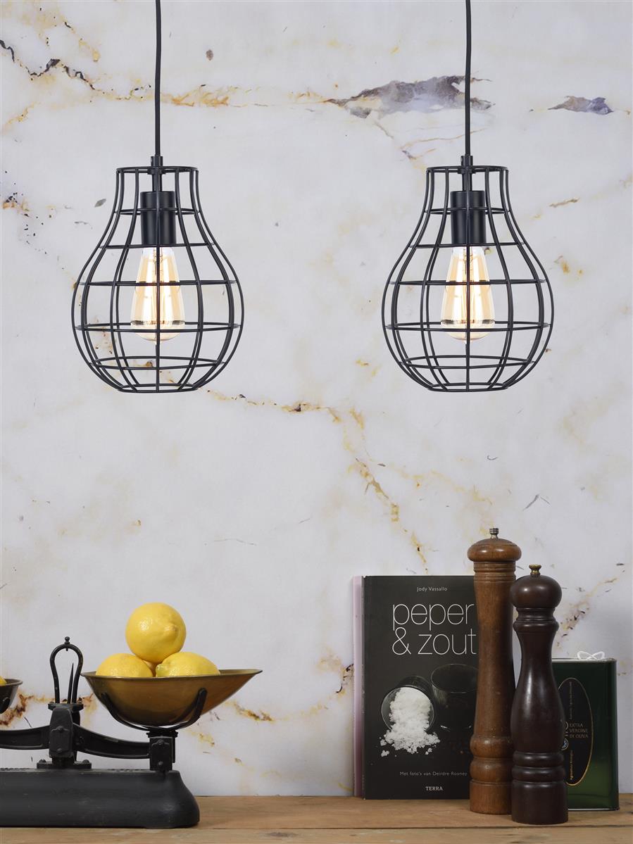 it's about RoMi I Hängeleuchte I PITTSBURGH I Farbe: Schwarz I Schirm: Ø20 x 26