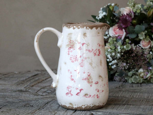 Cannes Kanne m. Blumenmotiv