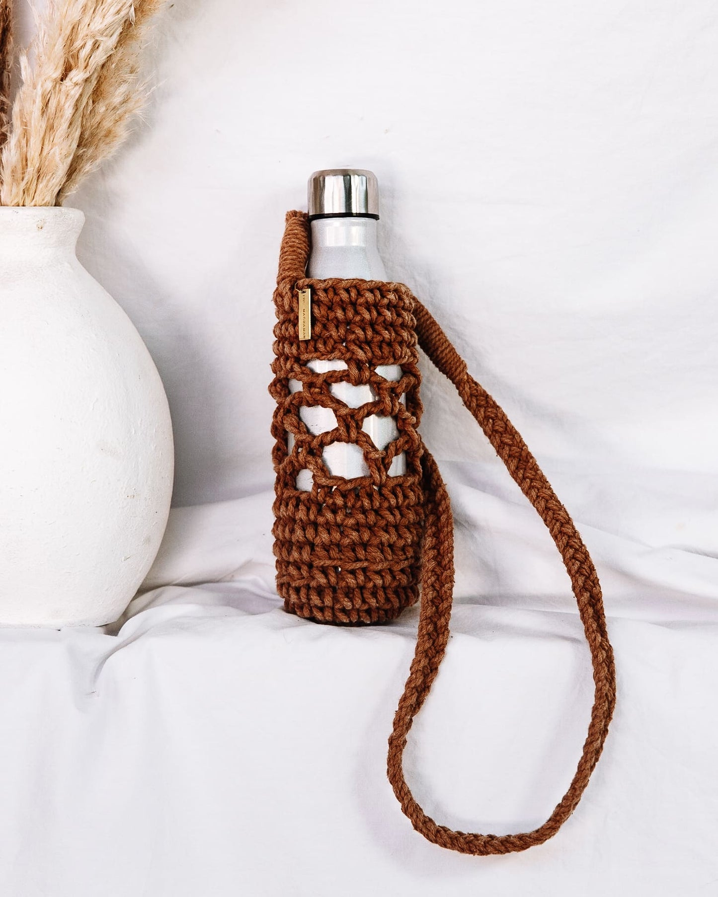 Trinkflaschen-Träger JAMBU I Aperol I Standard I exzellentes & nachhaltiges Makramee