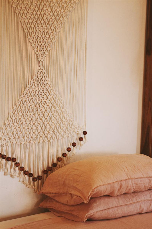 Wanddekor CALYPSE I Naturfarben I exzellentes & nachhaltiges Makramee