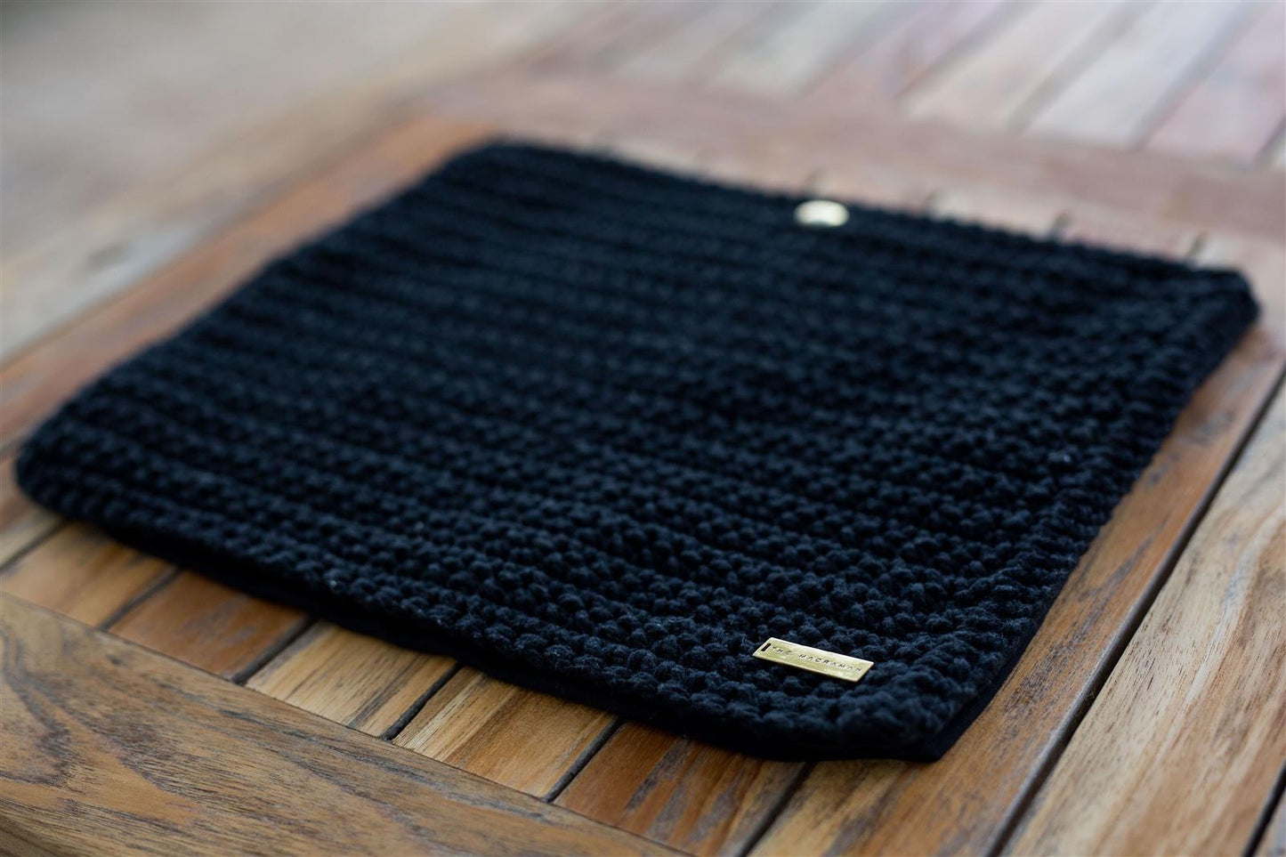 Laptophülle MACCA I Schwarz I 15" I exzellentes & nachhaltiges Makramee