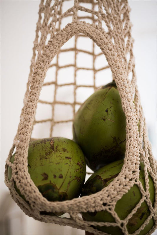 Obsthänger KANDUI I Natural I exzellentes & nachhaltiges Makramee