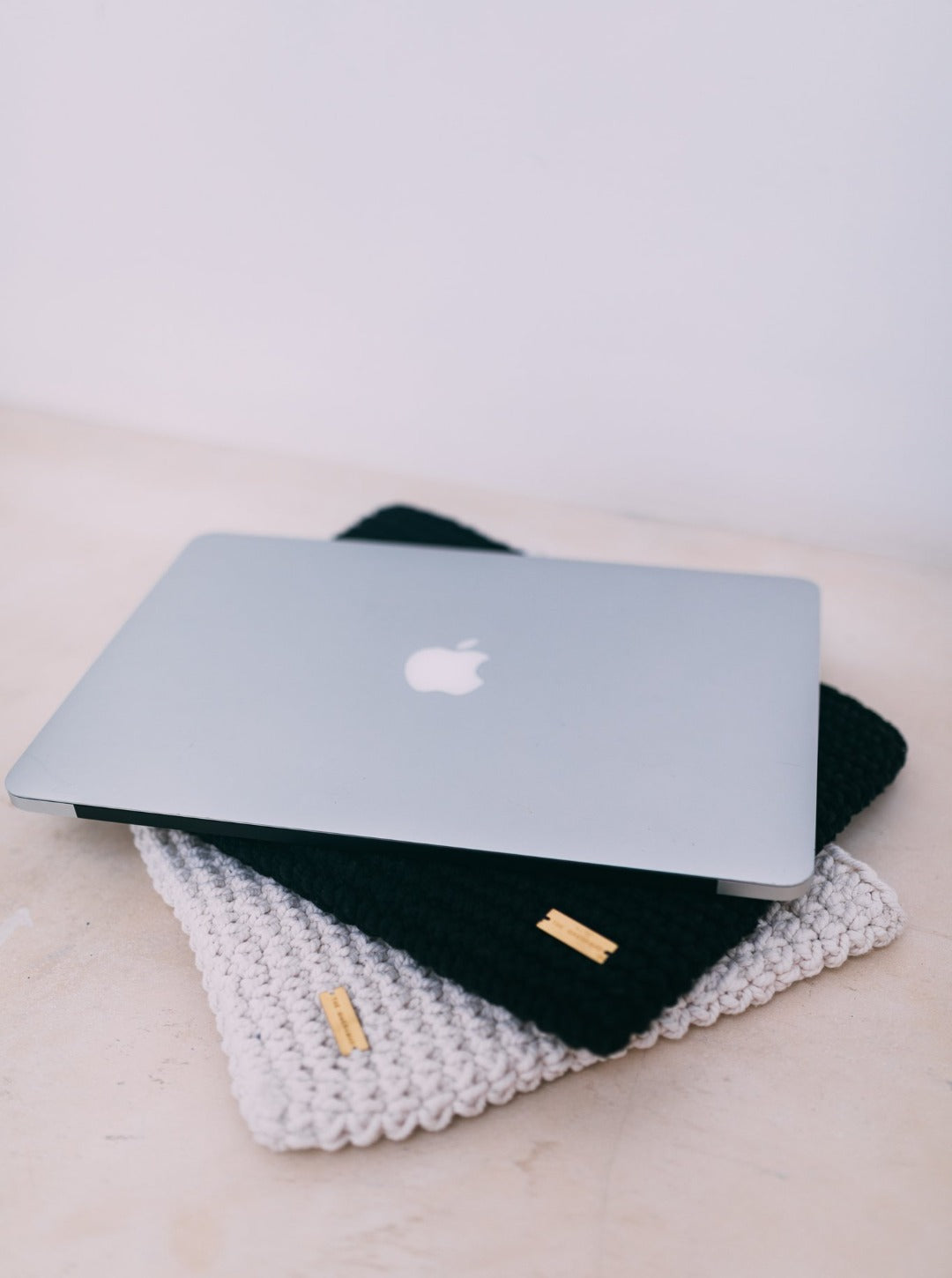 Laptophülle MACCA I Grün I 14" I exzellentes & nachhaltiges Makramee