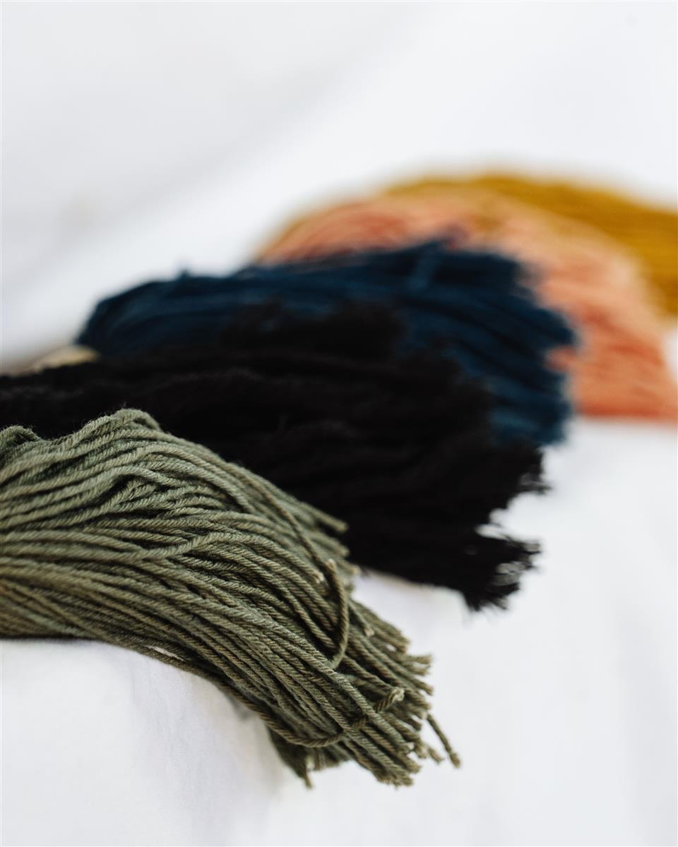 Perlen-Schlüsselanhänger KARAS I Sommer-Gelb I exzellentes & nachhaltiges Makramee