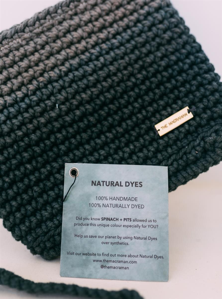 Handtasche FLORI I Sommer-Gelb I exzellentes & nachhaltiges Makramee