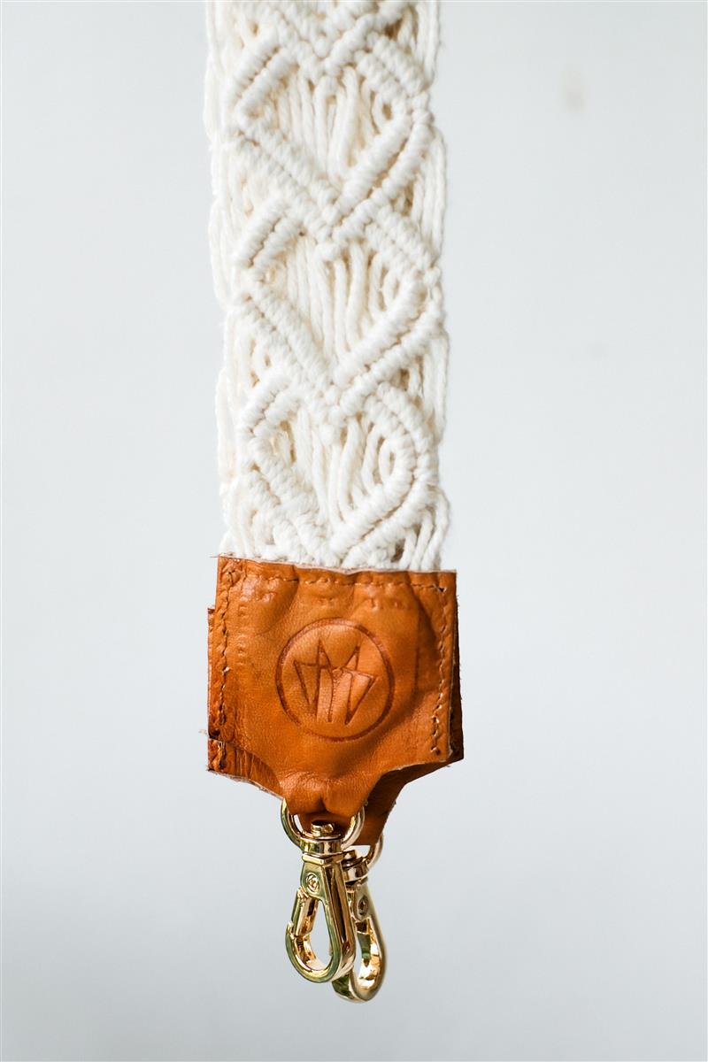 Kameragurt MAGNUM I Creme I exzellentes & nachhaltiges Makramee