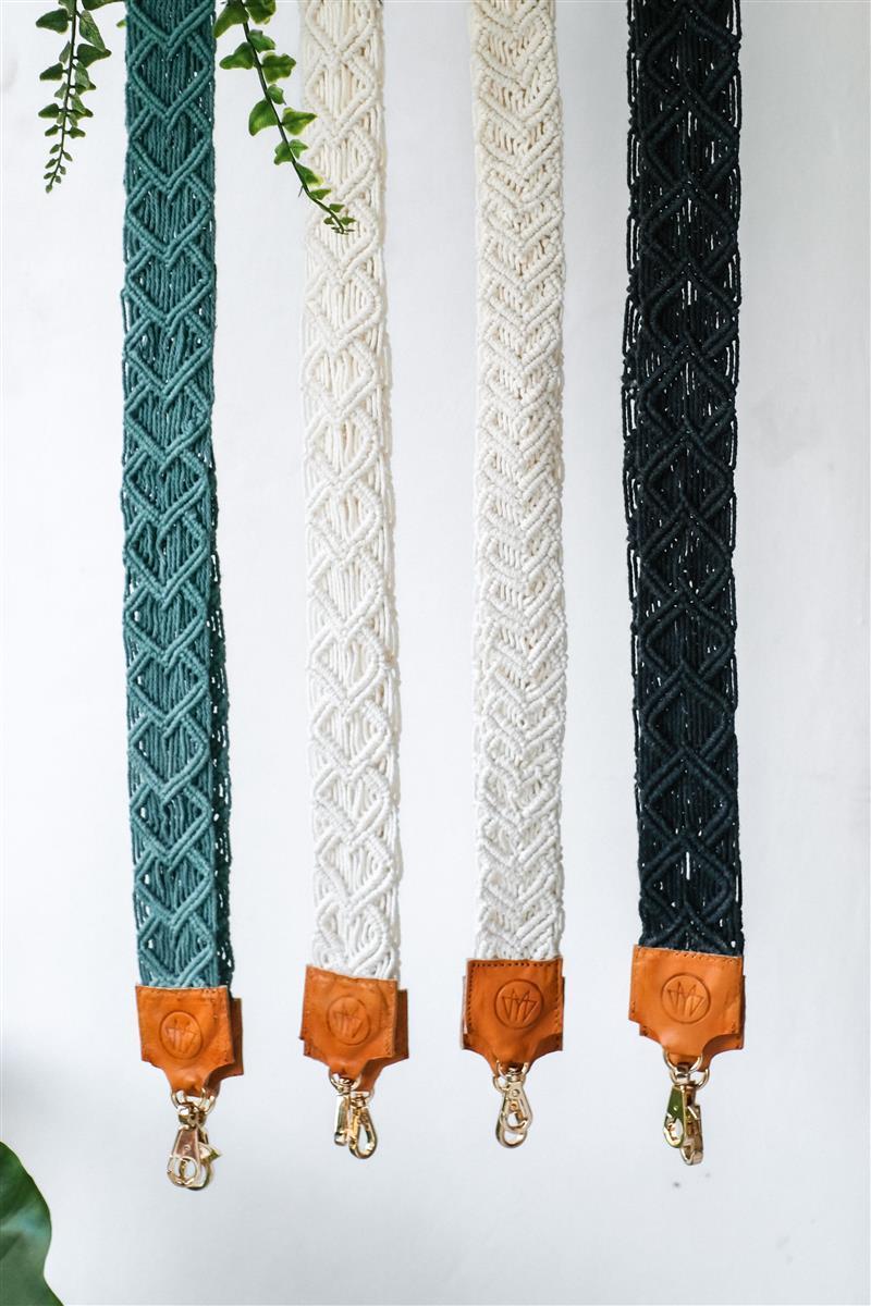 Kameragurt MAGNUM I Creme I exzellentes & nachhaltiges Makramee