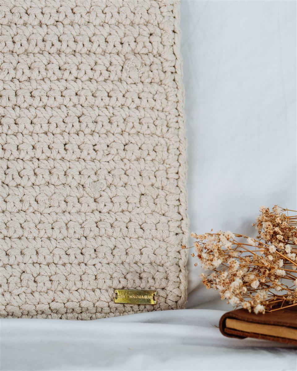 Laptophülle MACCA I Natural I 15" I exzellentes & nachhaltiges Makramee