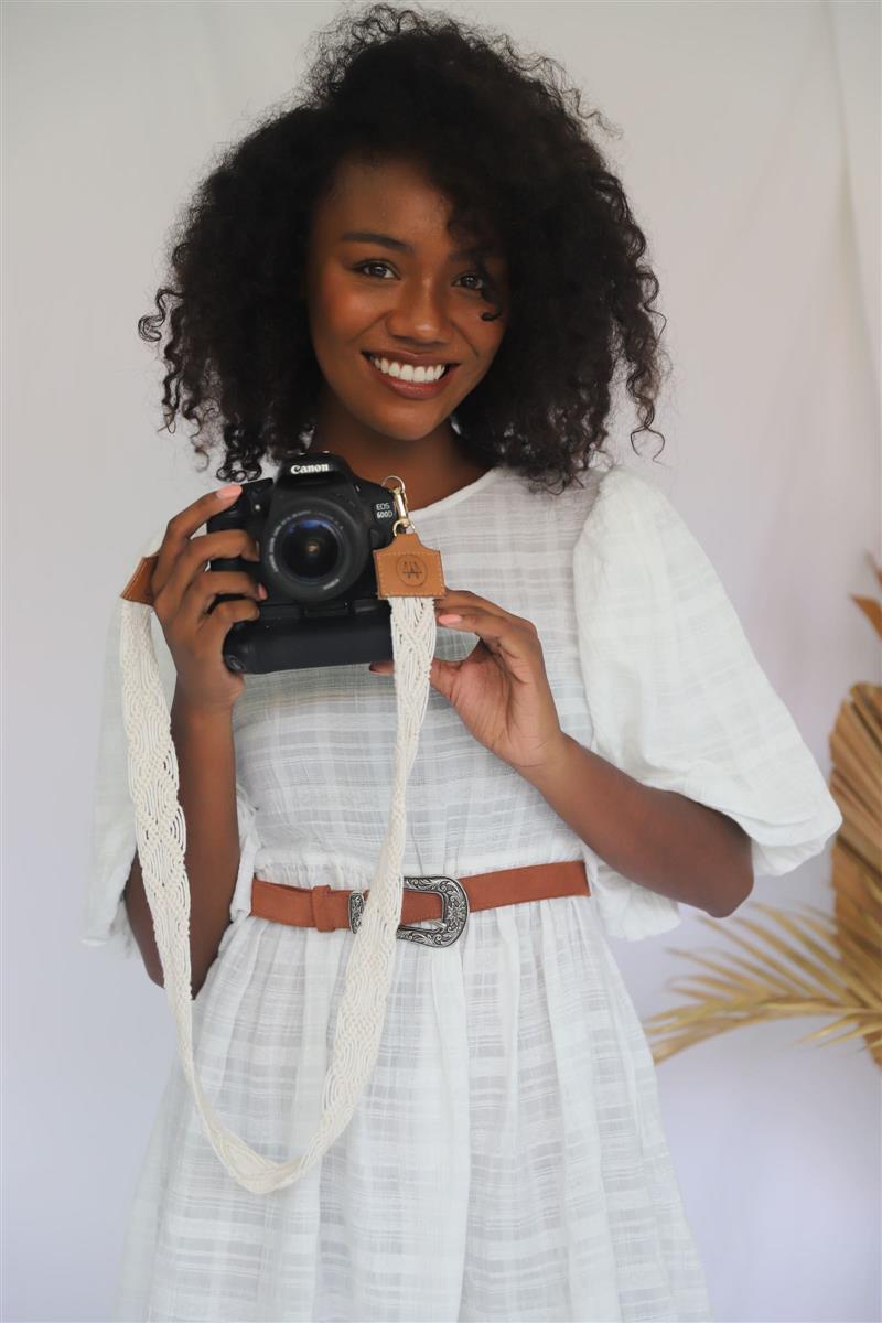 Kameragurt MAGNUM I Creme I exzellentes & nachhaltiges Makramee