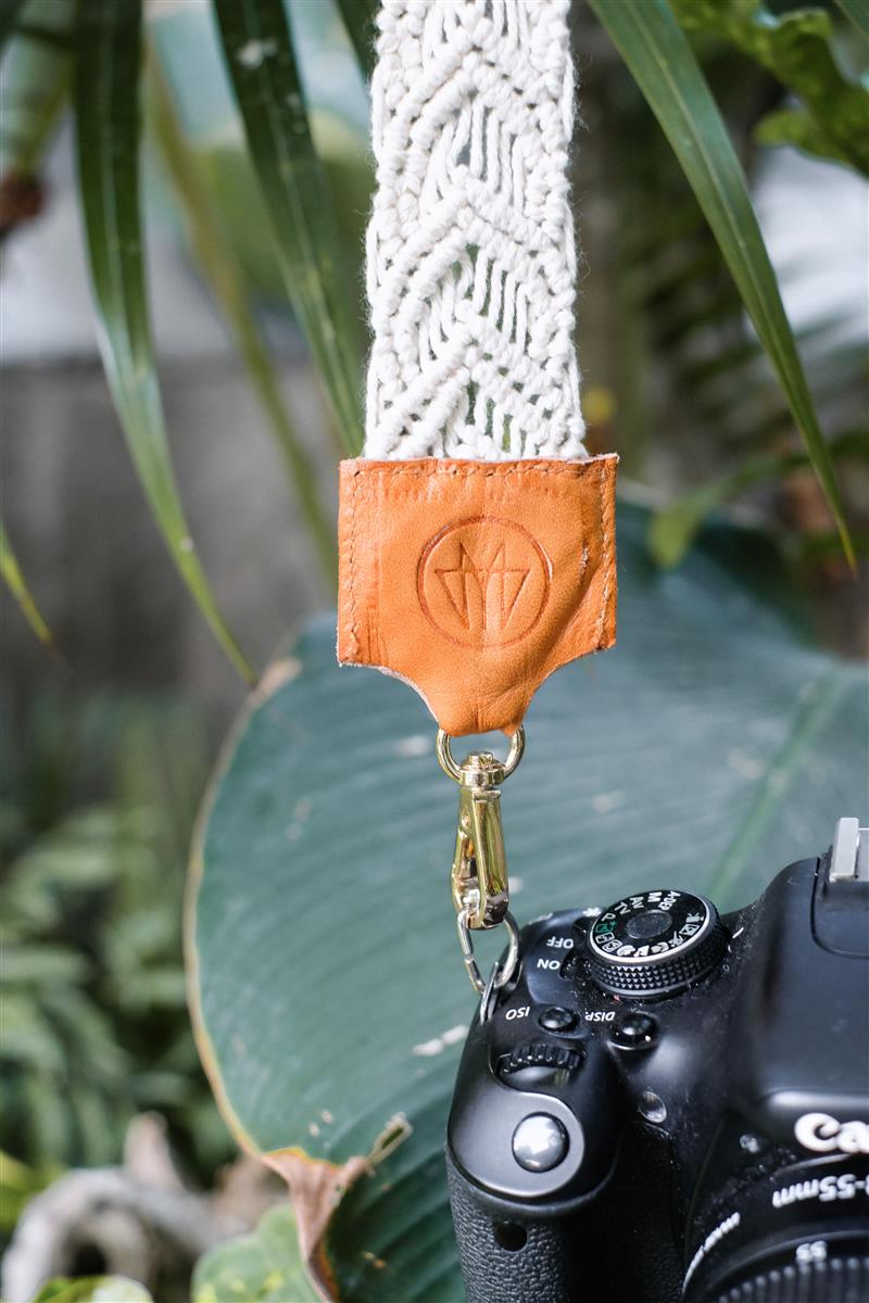 Kameragurt MAGNUM I Creme I exzellentes & nachhaltiges Makramee