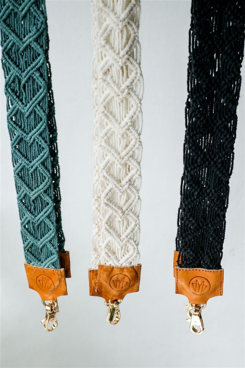 Kameragurt MAGNUM I Creme I exzellentes & nachhaltiges Makramee