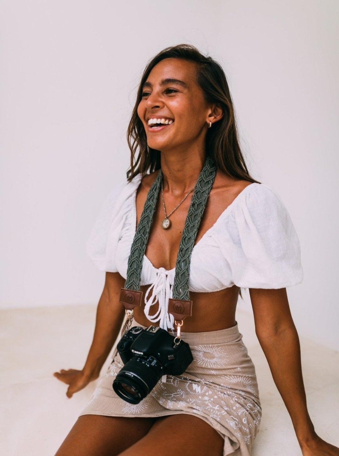 Kameragurt MAGNUM I Schwarz I exzellentes & nachhaltiges Makramee