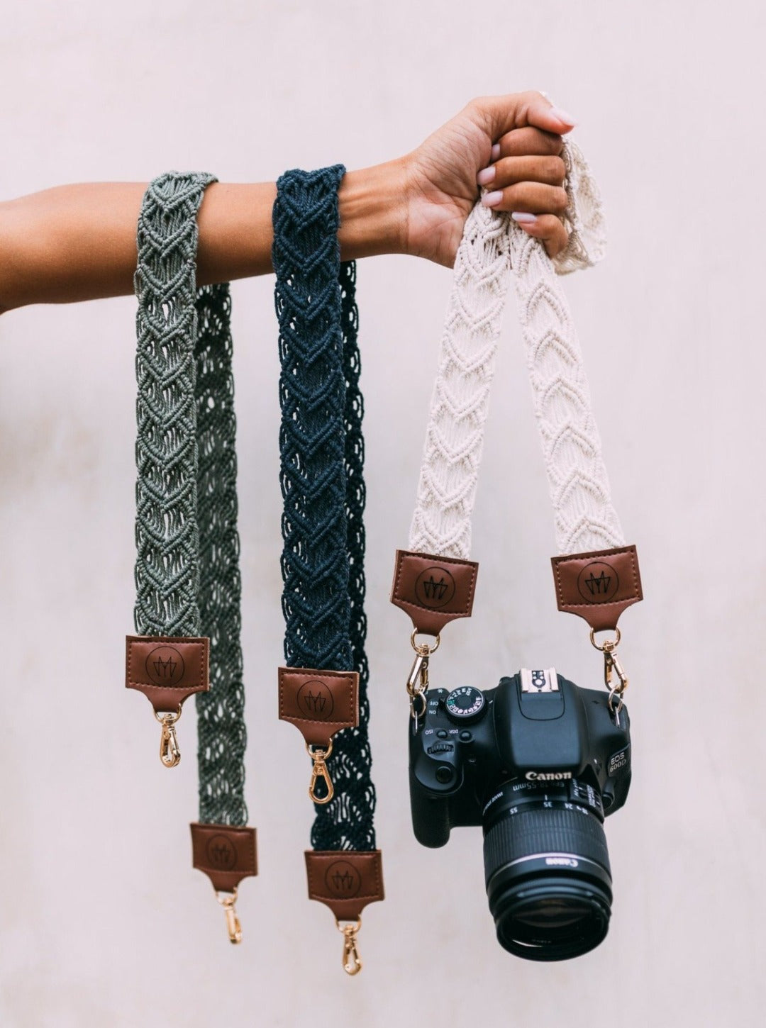 Kameragurt MAGNUM I Creme I exzellentes & nachhaltiges Makramee