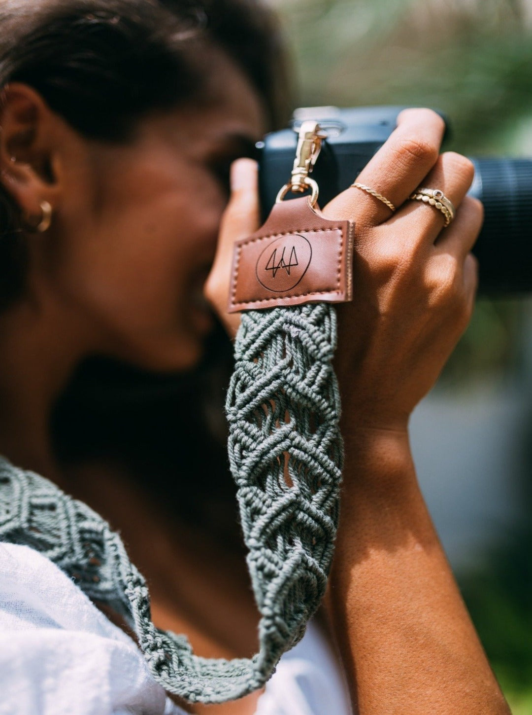 Kameragurt MAGNUM I Schwarz I exzellentes & nachhaltiges Makramee