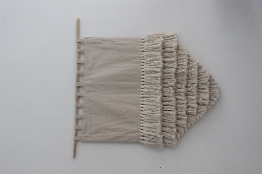 Wanddekor PUERTO I Creme I exzellentes & nachhaltiges Makramee