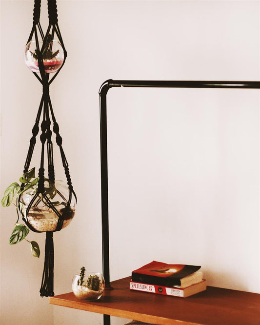 Pflanzenaufhänger GROWER I 2fach I Weiß I exzellentes & nachhaltiges Makramee