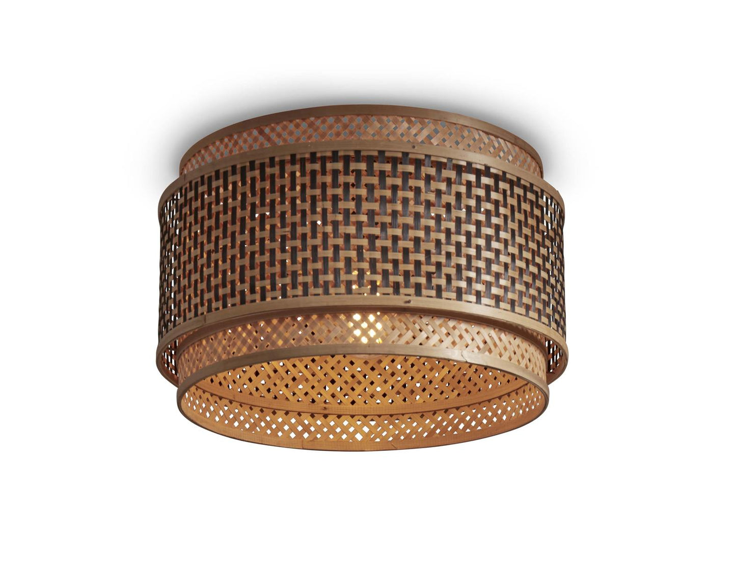 GOOD&MOJO I Deckenleuchte I BHUTAN I Farbe: Natur/Schwarz I Schirm: Ø40 x 25