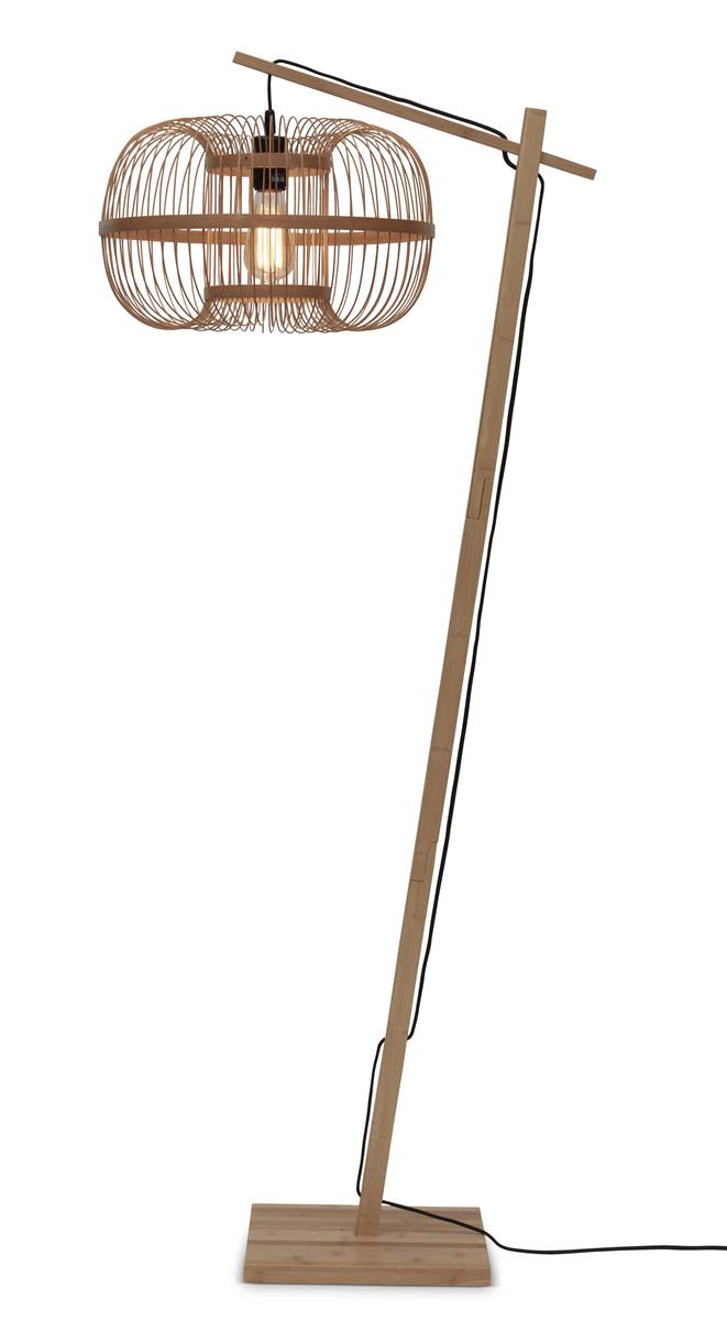 GOOD&MOJO I Stehleuchte I HOKKAIDO I Farbe: Natur I Schirm: Ø38 x 25