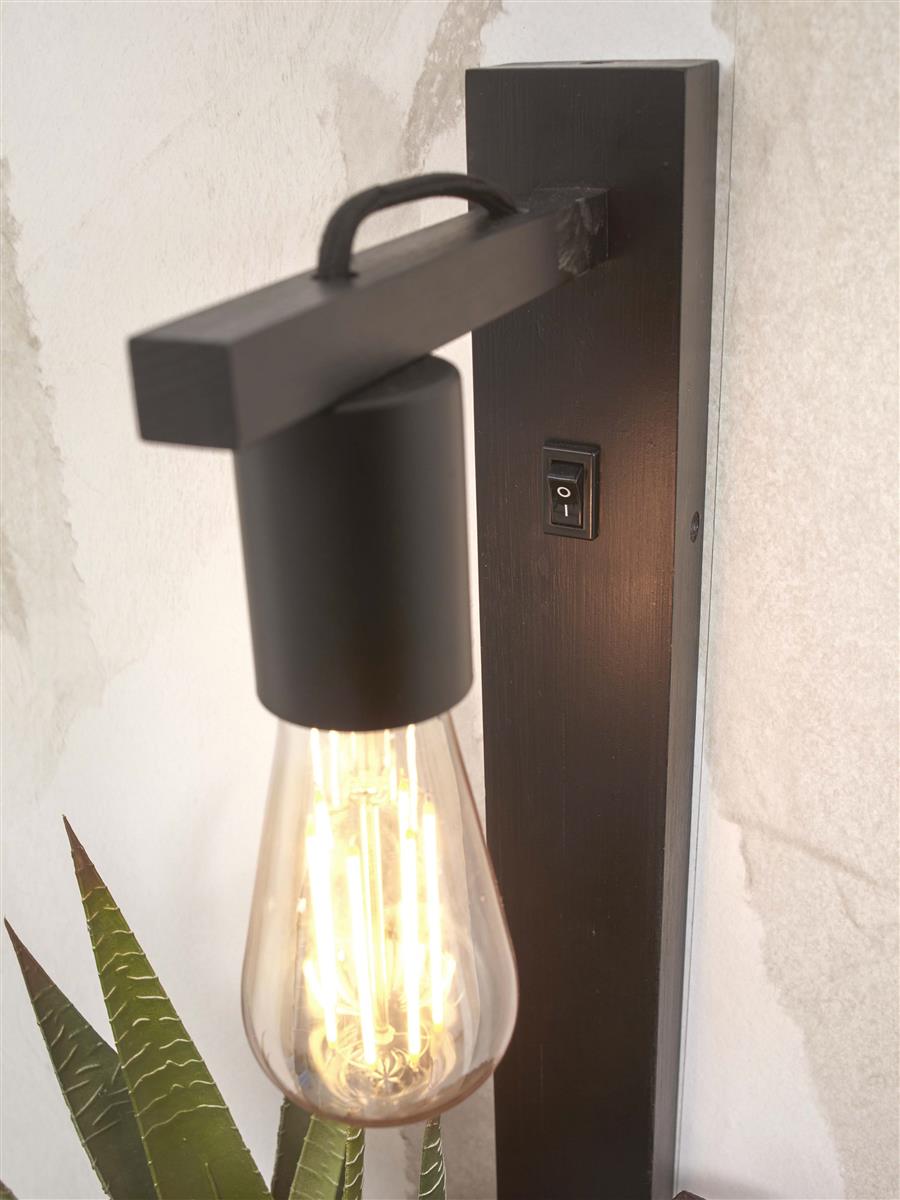 GOOD&MOJO I Wandleuchte I FLORES I Farbe: Schwarz