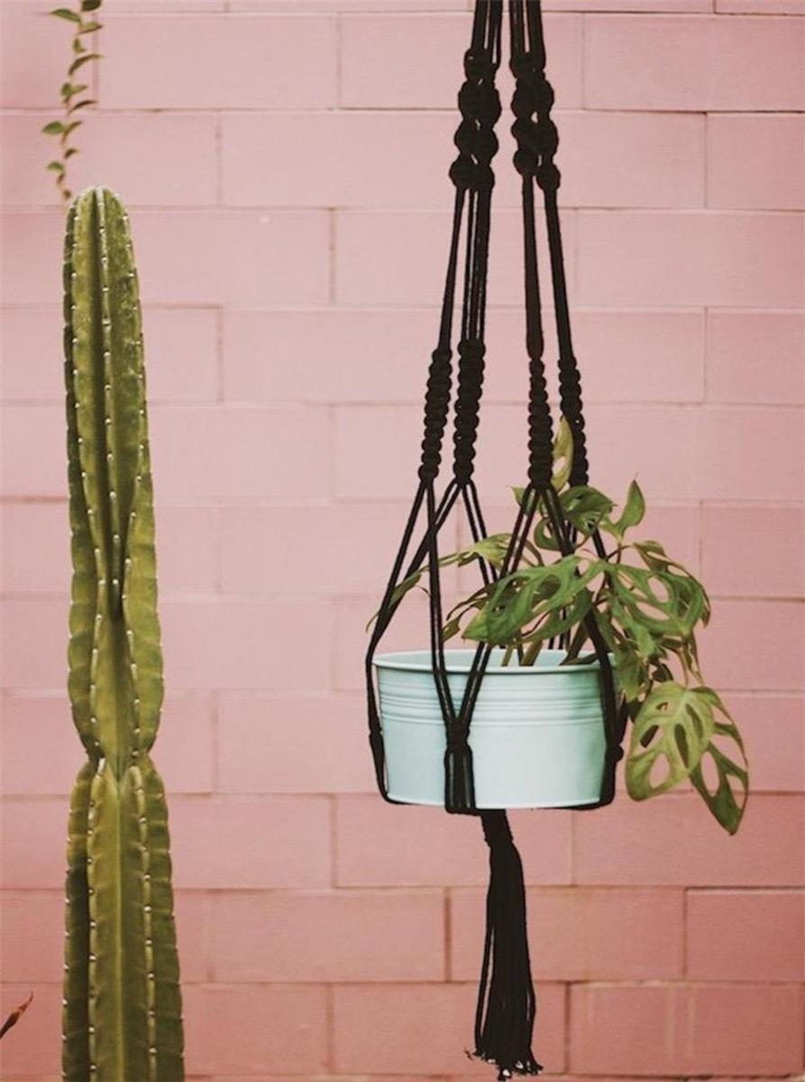 Pflanzenaufhänger BALANG I Naturfarben I exzellentes & nachhaltiges Makramee