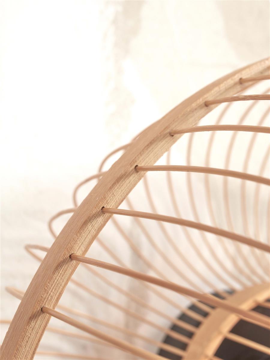 GOOD&MOJO I Wandleuchte I HOKKAIDO I Farbe: Natur I Schirm: Ø38 x 25