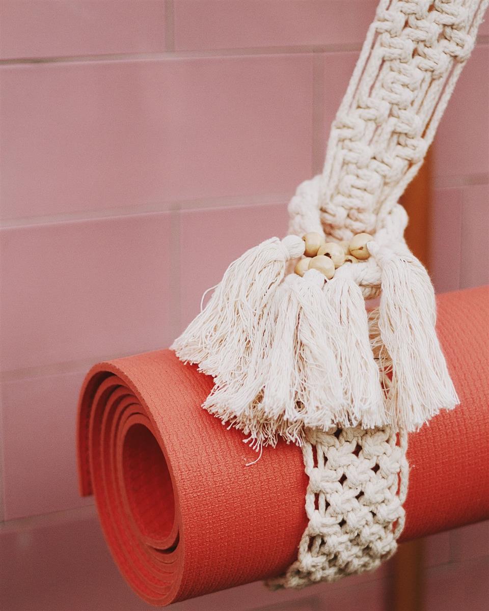 Yogamatten-Tragegurt MANDIRI I Natural I exzellentes & nachhaltiges Makramee