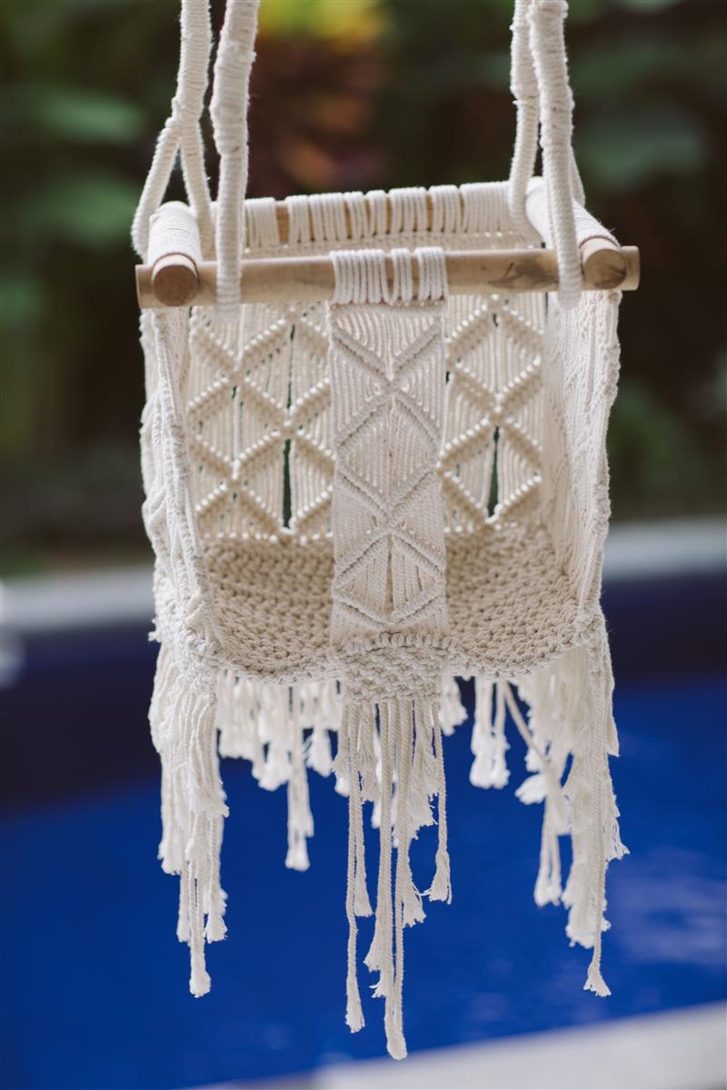 Babyschaukel LOJO I Natural I exzellentes & nachhaltiges Makramee