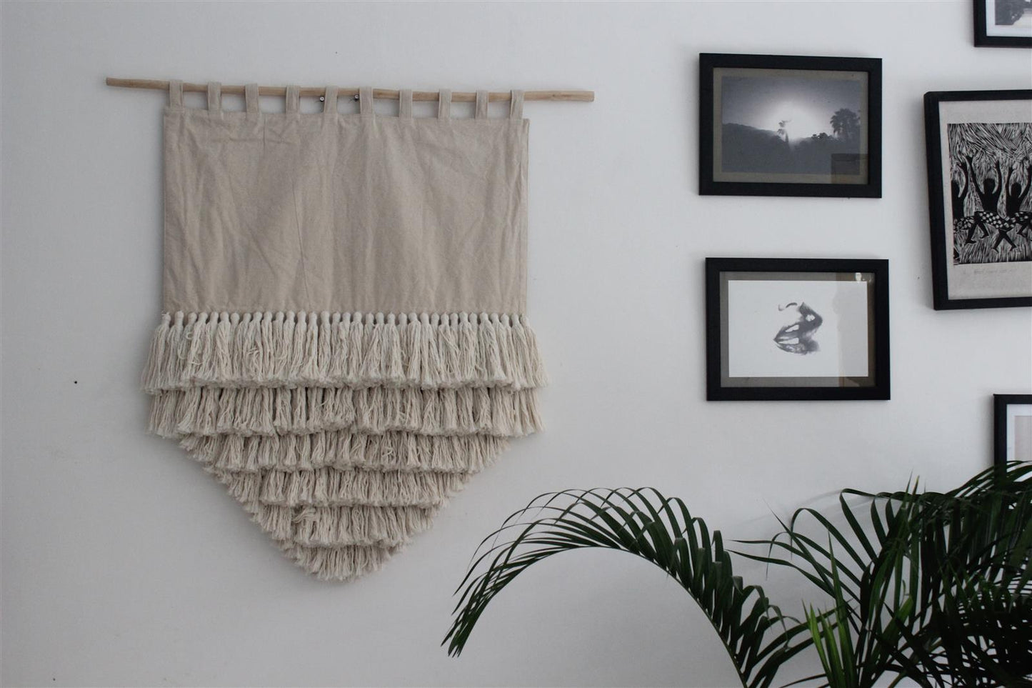 Wanddekor PUERTO I Creme I exzellentes & nachhaltiges Makramee