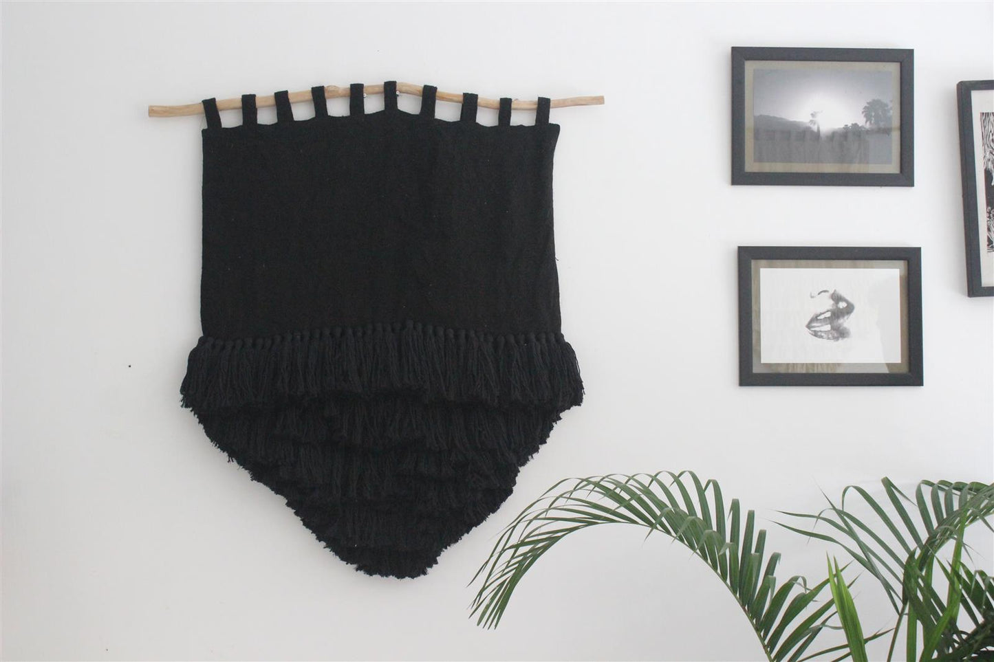 Wanddekor PUERTO I Schwarz I exzellentes & nachhaltiges Makramee