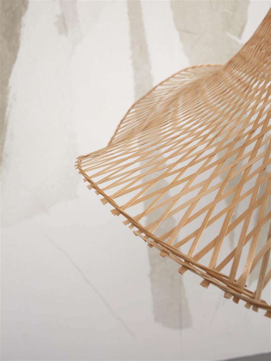 GOOD&MOJO I Stehleuchte I IBIZA I Farbe: Natur I Schirm: Ø65 x 20