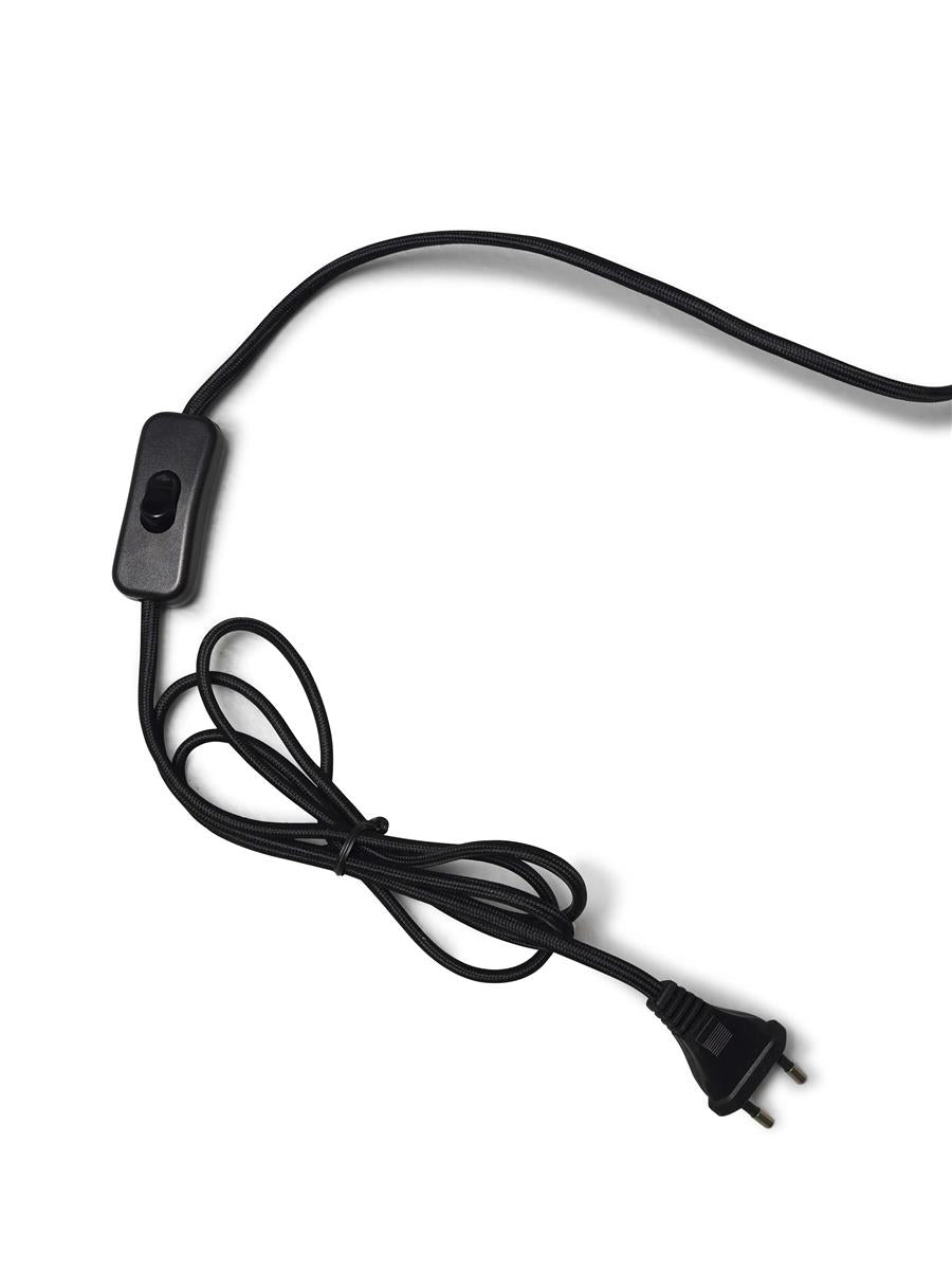 GOOD&MOJO I Tischleuchte I BHUTAN I Farbe: Natur/Schwarz I Schirm: Ø18 x 25