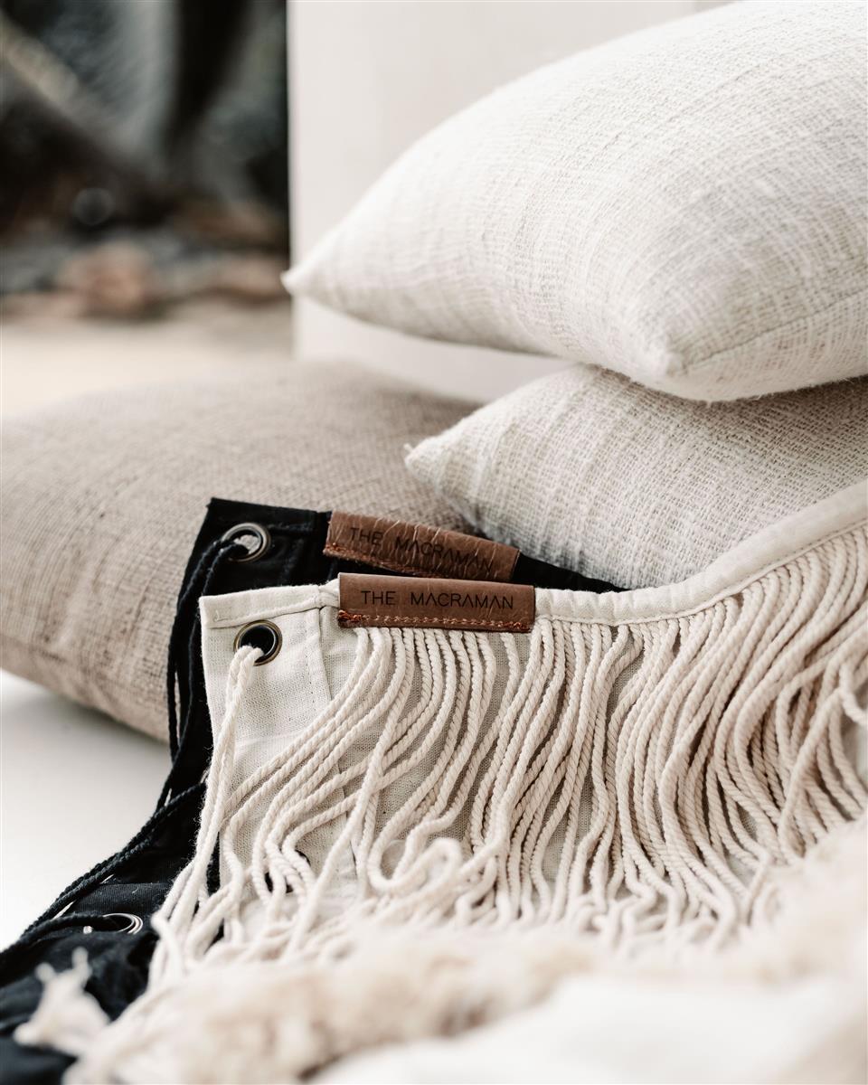 Hängematte HIDEAWAY I Creme I exzellentes & nachhaltiges Makramee