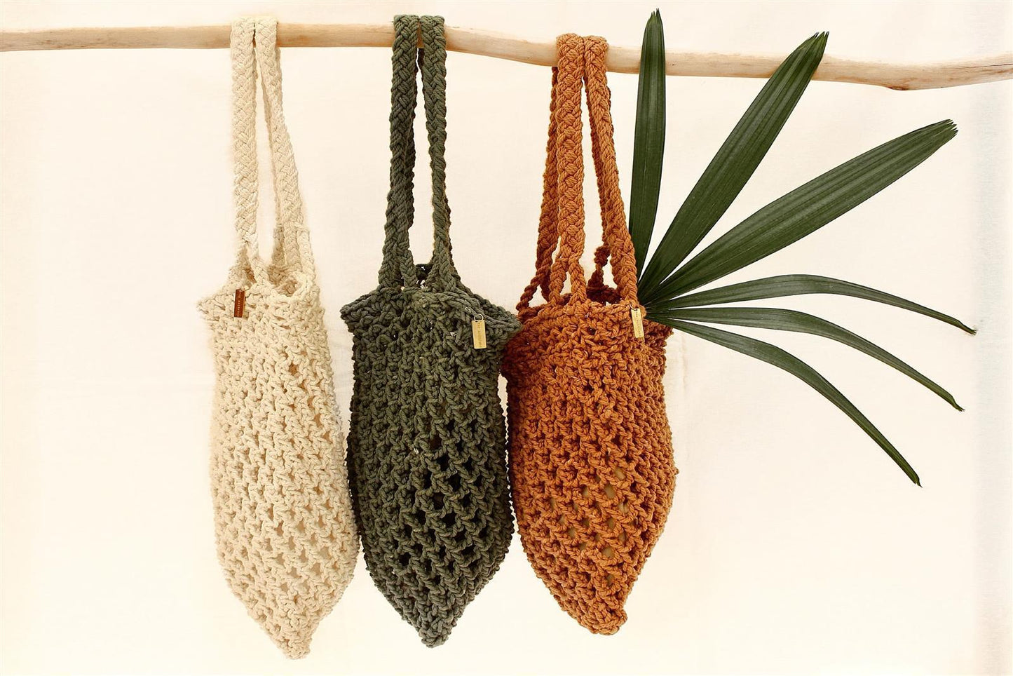 Tragetasche PERI I Aperol I exzellentes & nachhaltiges Makramee