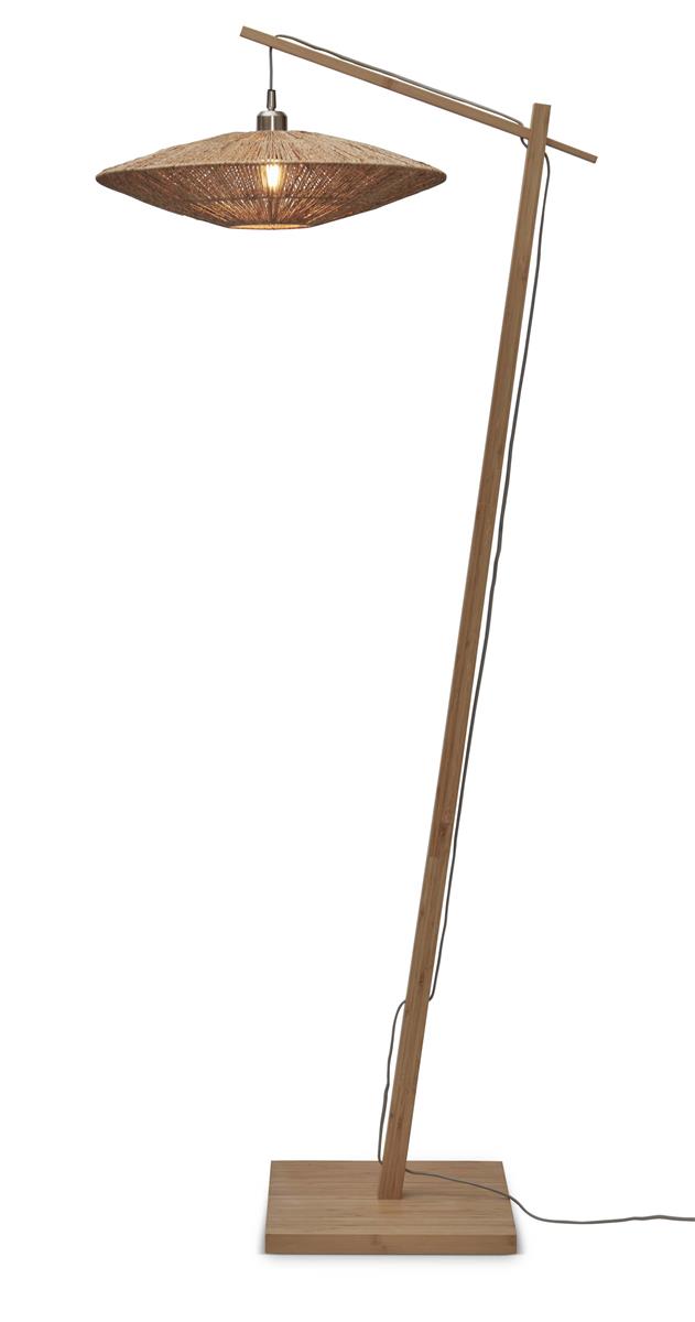 GOOD&MOJO I Stehleuchte I IGUAZU I Farbe: Natur I Schirm: Ø55 x 14