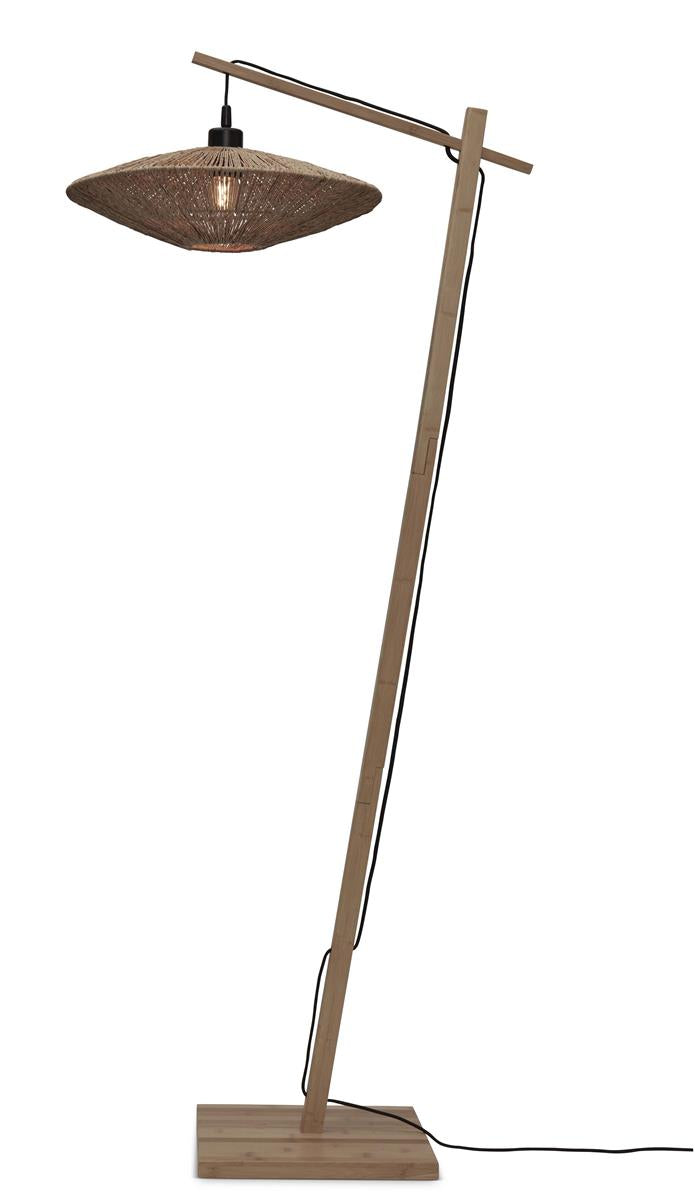 GOOD&MOJO I Stehleuchte I IGUAZU I Farbe: Natur I Schirm: Ø40 x 12