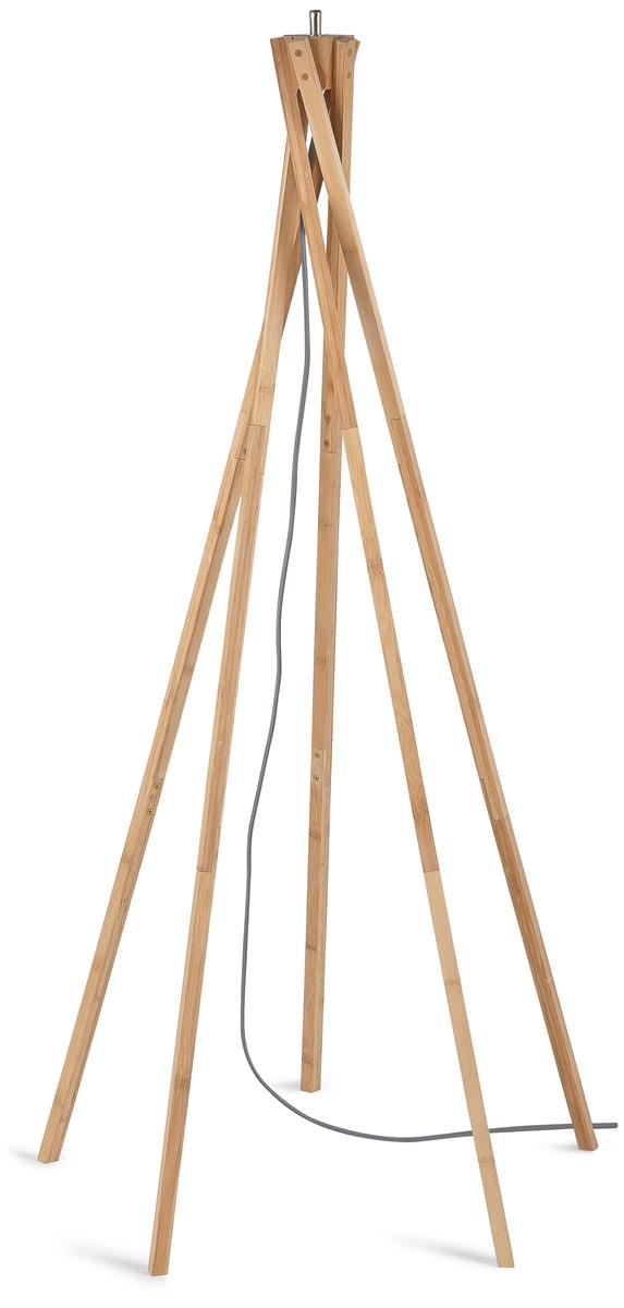 GOOD&MOJO I Stehleuchte I JAVA I Farbe: Natur I Schirm: Ø50 x 22