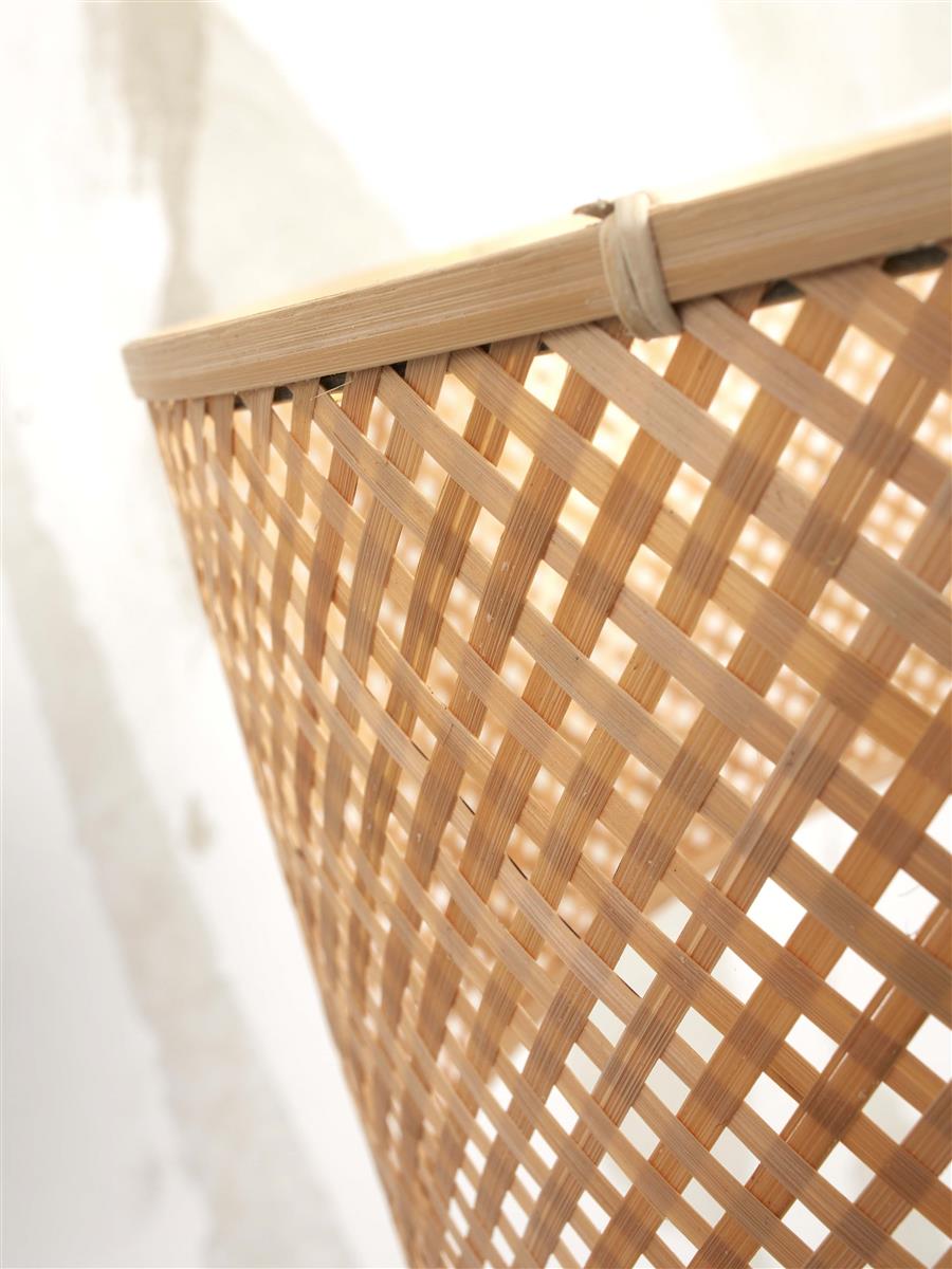 GOOD&MOJO I Stehleuchte I JAVA I Farbe: Natur I Schirm: Ø50 x 22