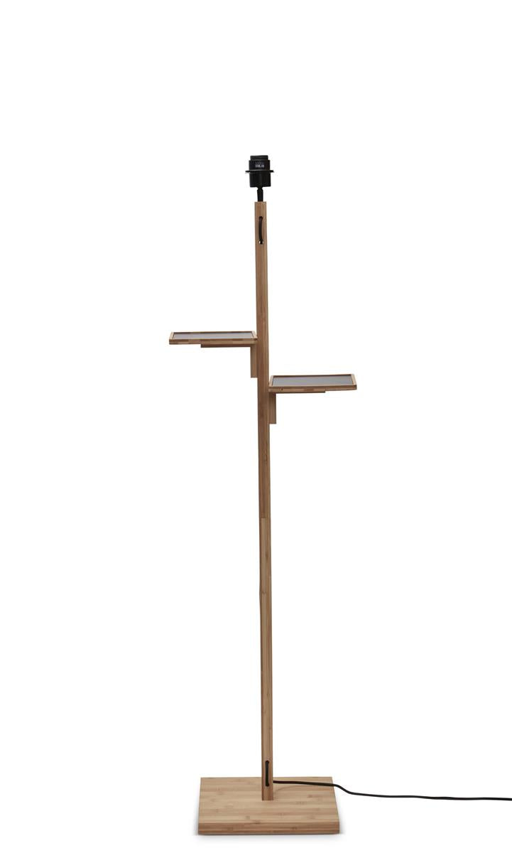 GOOD&MOJO I Stehleuchte I JAVA I Farbe: Natur I Schirm: Ø50 x 22