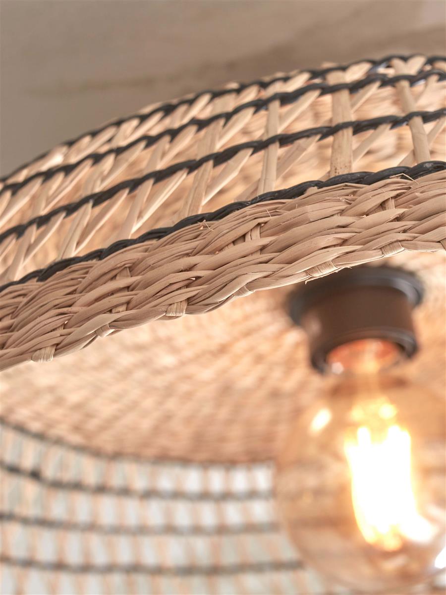 GOOD&MOJO I Deckenleuchte I PANTANAL I Farbe: Schwarz I Schirm: Ø45 x 9